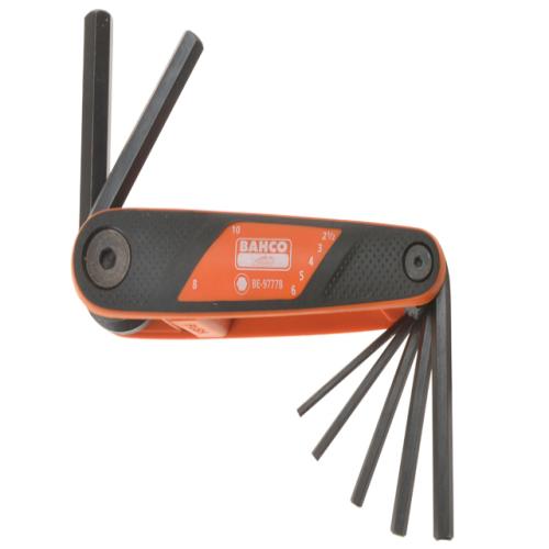 Bahco Hex Key Set 7 Piece 2.5mm-10mm Folding