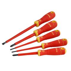 Bahco Bahcofit Insulated Scewdriver Set Of 5
