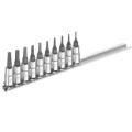 Britool Socket Set 10pc Torx 1/4in Drive