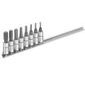 Britool Socket Set 8pc Hex Bit 1/4 In Drive