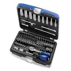 Britool Socket Set 73pc A/f&metric 1/4