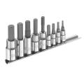 Britool Hex Bit Socket Set Of 9 1/4&3/8
