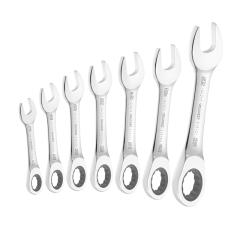Britool Stubby Ratchet Spanner Set 7pc Metric