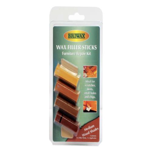 Briwax Wax Filler Sticks Medium Wood Shades (