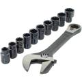 Crescent 11pc Pass Through Adj Wrench Set