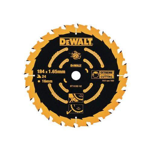 Dewalt Circular Saw Blade 184 X 16mm X 24t