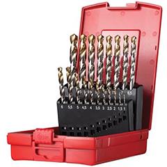 Dormer A095 Tin Coated Jobber Drill Set Of 19