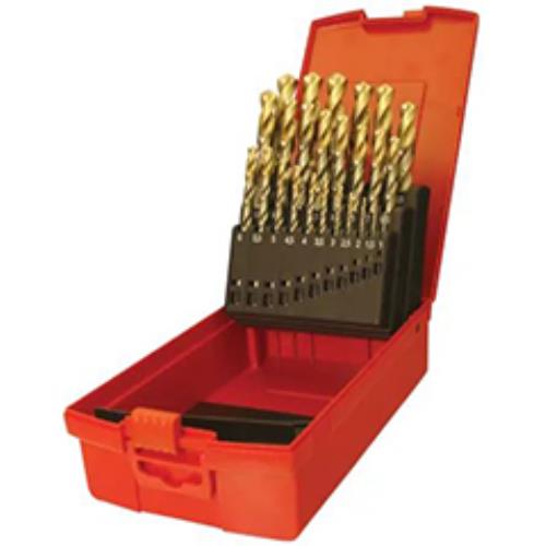 Dormer A095 Tin Coated Jobber Drill Set Of 25