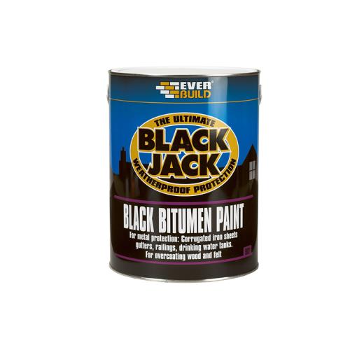 Everbuild Black Jack Bitumen Paint 5 Litre