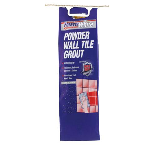 Everbuild White Powder Wall Tile Grout 3kg