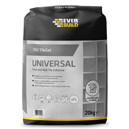 Everbuild 700 Tileset Universal Grey 20kg