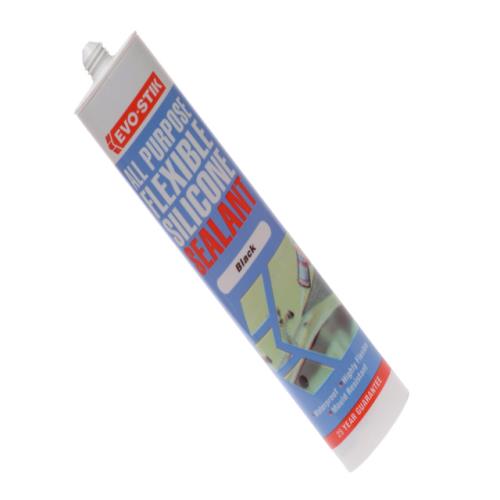 Evo-stik 112872 Flex Silicone Sealant Black