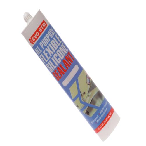 Evo-stik 112896 Flex Silicone Sealant Clear