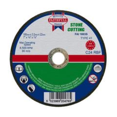 Faithfull Stone Cut Off Disc 180 X 3.2 X 22mm