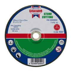 Faithfull Stone Cut Off Disc 230 X 3.2 X 22mm