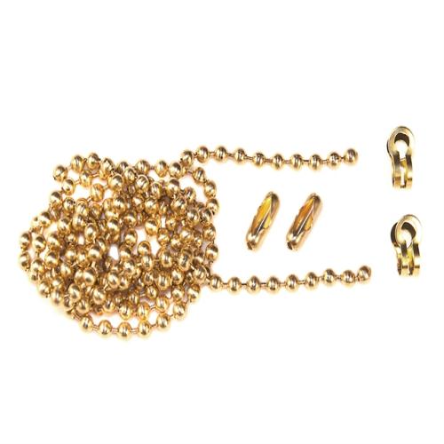 Faithfull Brass Ball Chain Kit Polished Brass