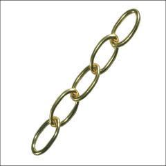 Faithfull Oval Chain 1.8mmx10m Polished Brass