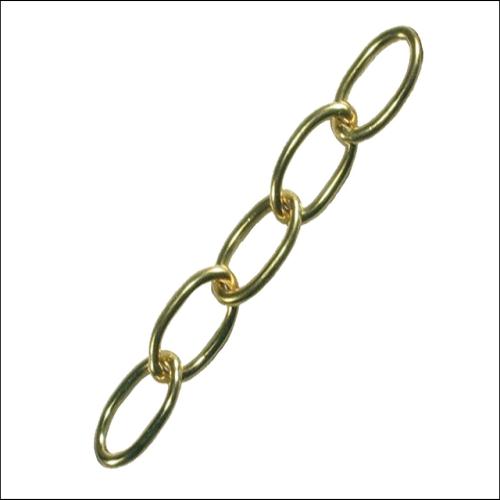 Faithfull Oval Chain 1.8mmx10m Polished Brass