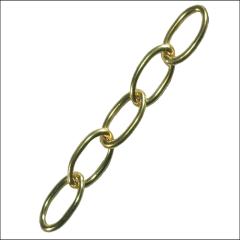 Faithfull Oval Chain 2.3mmx10m Polished Brass