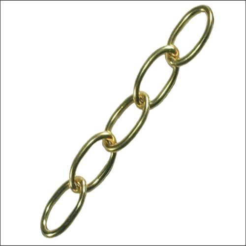 Faithfull Oval Chain 2.3mmx10m Polished Brass