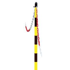 Faithfull Plastic Post For Chain Yellow/black