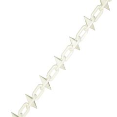Faithfull Plastic Chain 6mm 12.5m White Spike