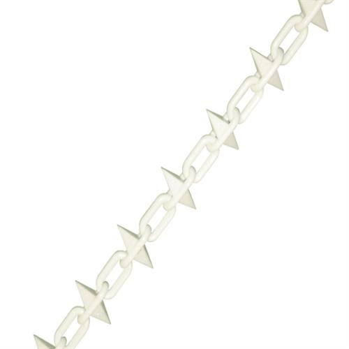 Faithfull Plastic Chain 6mm 12.5m White Spike