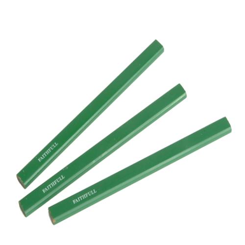 Faithfull Carpenters Pencils - Green / Hard