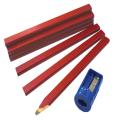 Faithfull Carpenter's Pencils Tube&sharpener