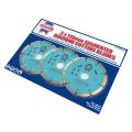 Faithfull 3pc Diamond Blade Set In Tin