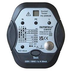 Faithfull Socket Polarity Tester With Rcd Tes