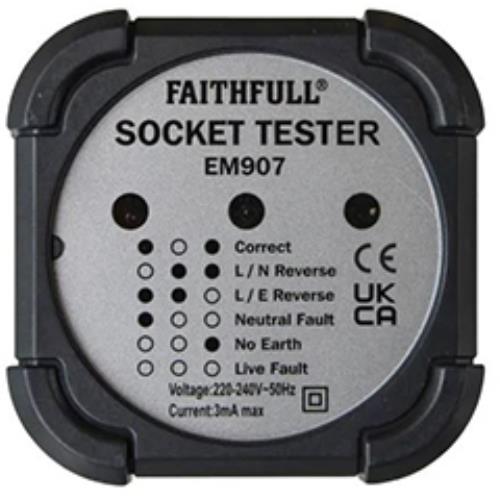 Faithfull Socket Polarity Tester