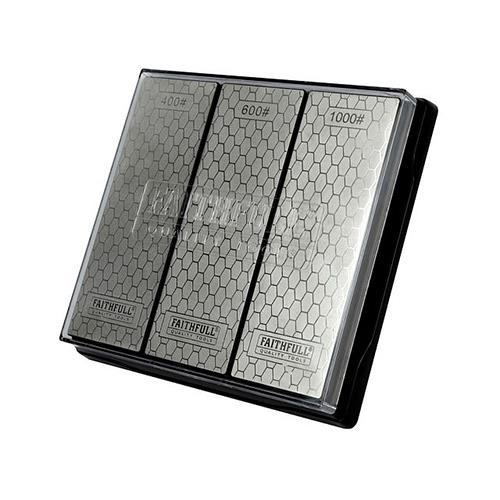 Faithfull Diamond Whetstone Kit, 3 Piece