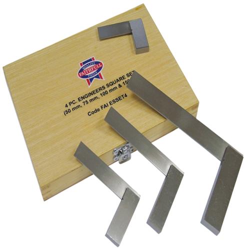 Faithfull Engineers Squares Set, 4 Piece