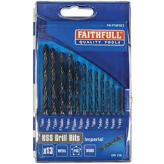 Faithfull Hss Drill Bit Set Of 13