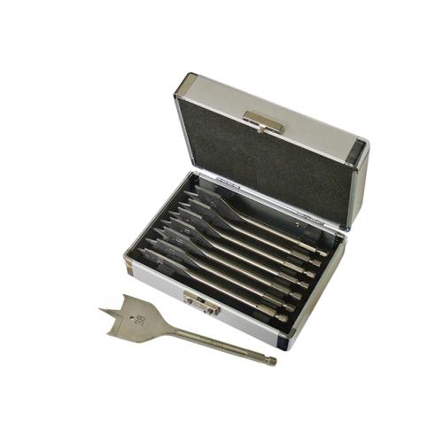 Faithfull Flat Bit Set 8 Piece 10-38mm