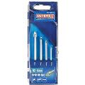 Faithfull Tile & Glass Drill Bit Set Of 4