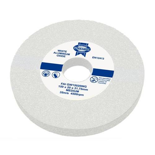 Faithfull Grinding Wheel 150x20mm White Mediu