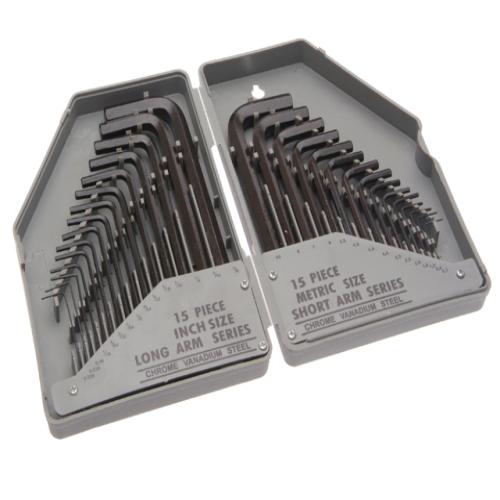 Faithfull Hex Key Set Of 30 Metric / Imperial