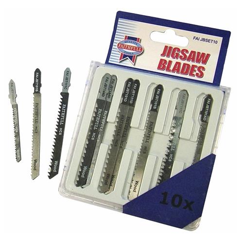 Faithfull Jigsaw Blade Set Of 10 Assorted