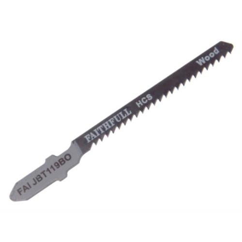 Faithfull Wood Jigsaw Blades Pack Of 5 T119bo
