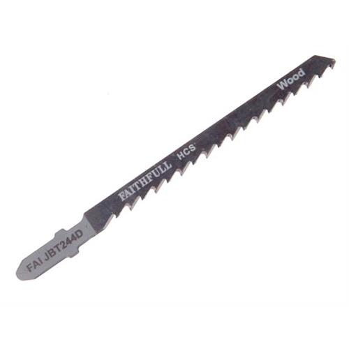 Faithfull Wood Jigsaw Blades Pack Of 5 T244d