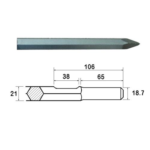 Faithfull Point 450mm Kango Shank (914113)