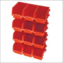Faithfull 12 Plastic Storage Bins