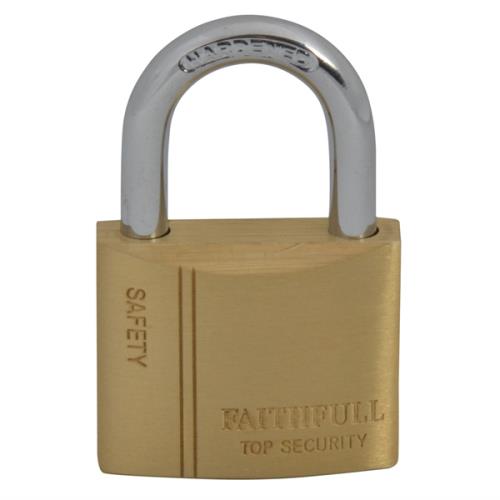 Faithfull Brass Padlock 40mm 3 Keys