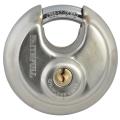 Faithfull 70mm Stainless Steel Disc Padlock