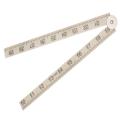 Faithfull Folding Rule White Abs Plastic