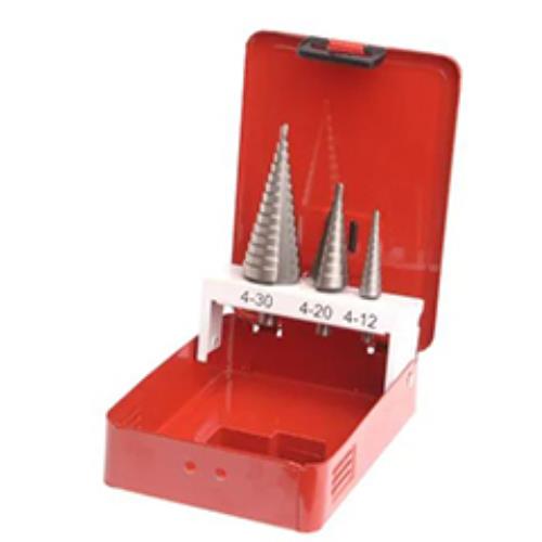 Faithfull Hss Step Drill Bit Set Of 3 4-30mm