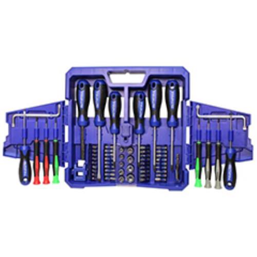 Faithfull 63pc Screwdriver Set Fold Out