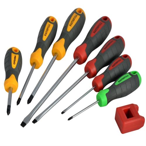 Faithfull Screwdriver Soft-grip Set Of 8